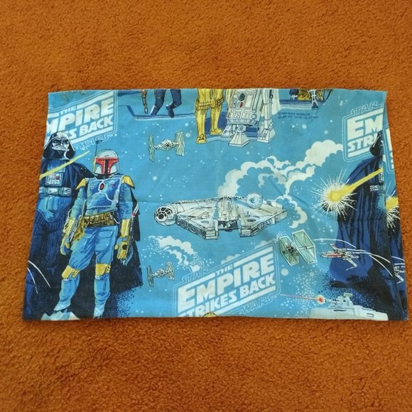 vintage 80s Empire Strikes Back twin duvet comforter cover & pillow case - Picture 8 of 9